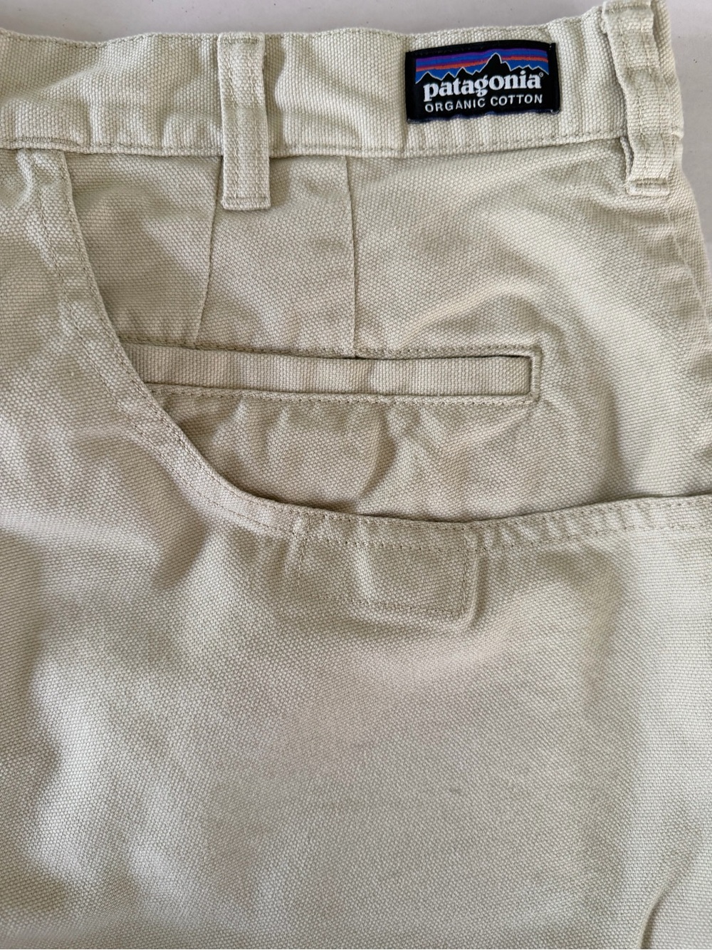 Patagonia Men's Beige Organic Cotton Stand Up short